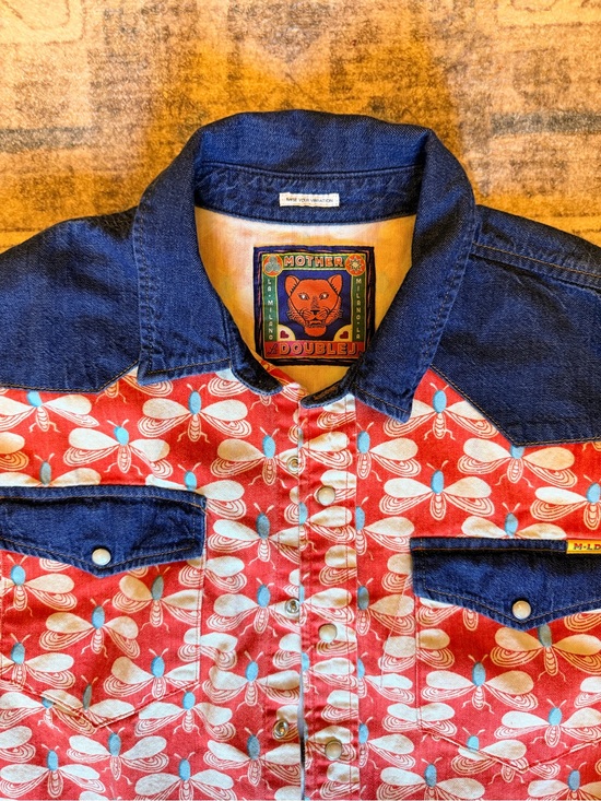 LA DoubleJ Tops - LA DoubleJ Red and Blue Button-Down Shirt